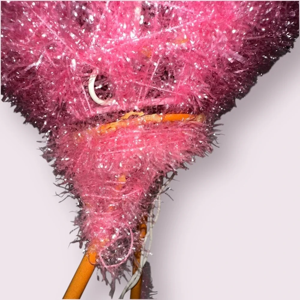 HTF Wondershop Tinsel Christmas Flamingo Light-Up Yard Stake‎ Decoration - Read